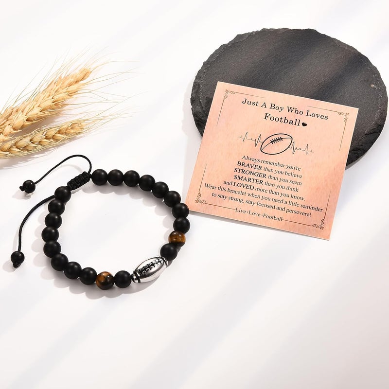 EFVISD Store Soccer Football Basketball Baseball Hockey Bracelet Gifts for Boys Players Team Lovers Son Grandson Brother Nephew Friend as Birthday/Valentines Day/Graduation/Back to School/Christmas Gifts - Image 5